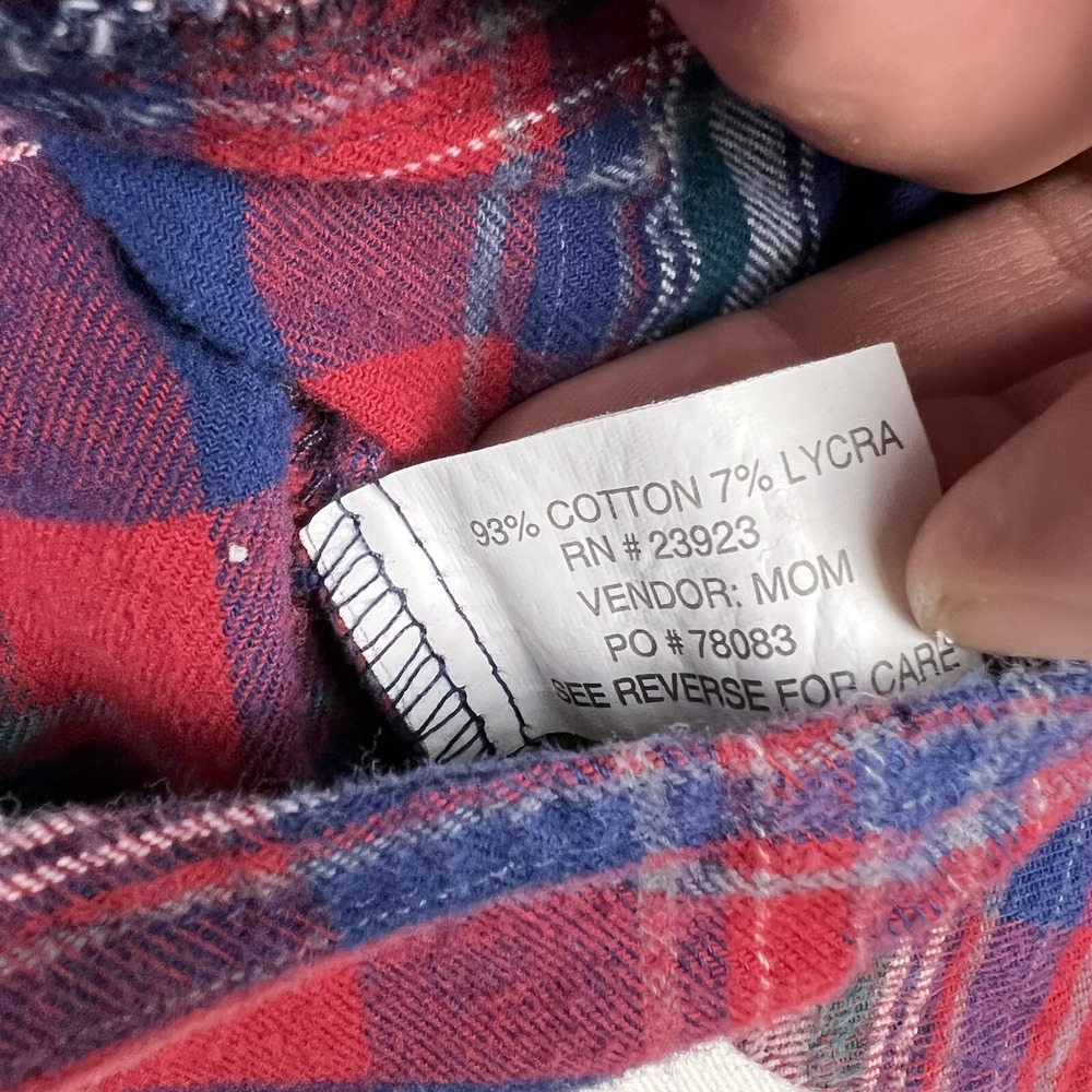 Canyon Guide Outfitters Flannel Women's 2X Button Down Plaid Cotton Lycra - Picture 6 of 9
